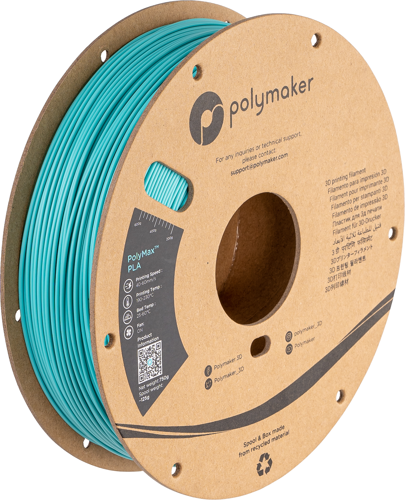 #color_Polymaker Teal (HEX Code - ⌗00B4BC)